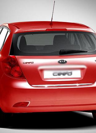 Накладка на багажник (hb, нержавейка) для kia ceed 2007-2012 гг