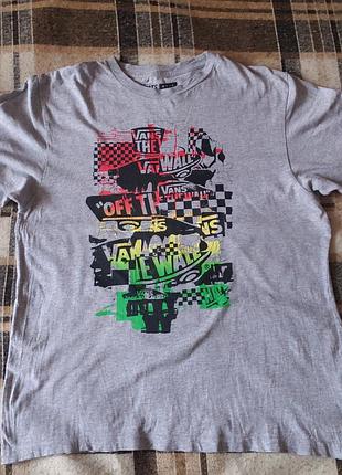 Vans of the wall футболка подростковая, boys xl или обычный xs-s