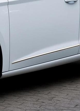 Дверные молдинги нержавейка (4 шт) для seat leon 2013-2020 гг