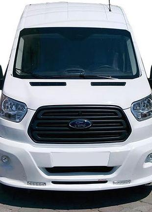 Накладка на передній бампер led (2014-2019, під фарбування) для ford transit 2014- рр