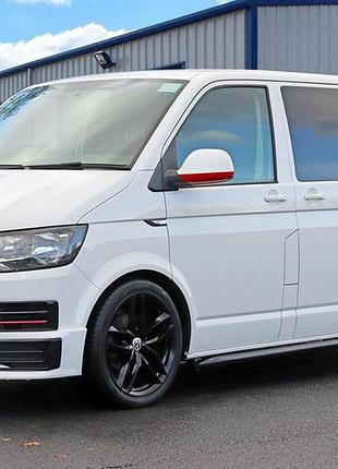 Накладка на передний бампер sportline 2015-2018 (под покраску) для volkswagen t6