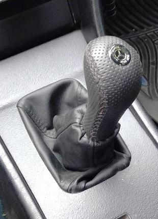 Ручка кпп v1 (кожа) для mercedes e-сlass w124 1984-1997 гг