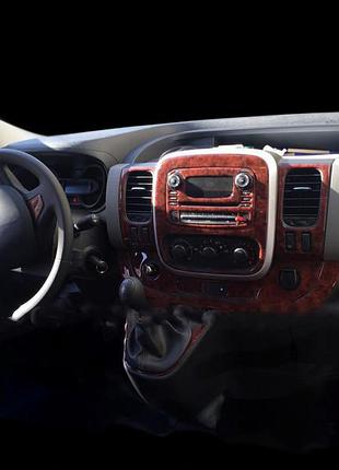 Накладка на торпедо дерево для nissan nv300/primastar 2016- гг