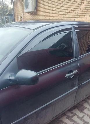 Ветровики sd (4 шт, perflex sport) для renault megane ii 2004-2009 гг
