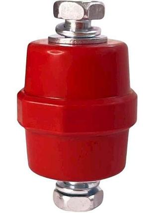 Изолятор 8мм, l=40м 1шт шинный sm40*8r красный тм pf