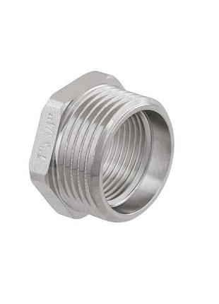 Футорка 1 зх3/4 в латунь, зв, dn25х20, никель, f0302 тм raftec