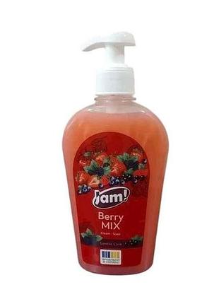 Крем-мыло жидкое 325мл berry mix с глицерином тм jam!