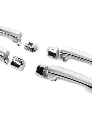Дверные ручки в сборе 2015-2021 (хром, 4 шт) для toyota land cruiser 200