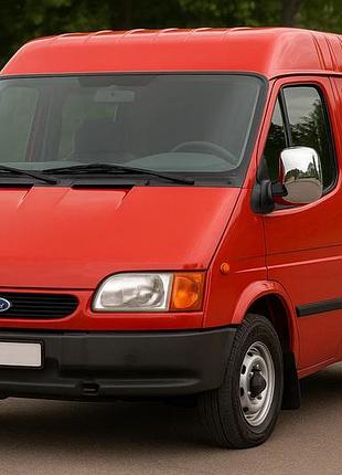 Накладки на зеркала (2 шт, нержавейка) для ford transit 1991-2000 гг