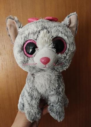 Котик глазастик ty, 23 см.