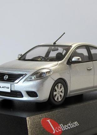 Nissan latio 2012, j-collection. 1:43 коробка и бокс. носсан латио 2012