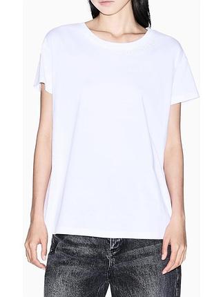 Нова футболка armani exchange boyfriend fit logo tee l