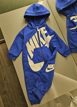 Комбинезон nike, человечек найк, ромпер для мальчика, nike синий