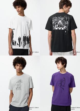 Футболка с принтом hunter × hunter uniqlo