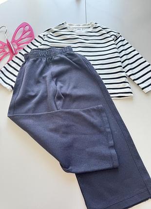 Легенький світшот в смужку оверсайз пошиття zara