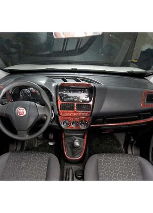 Накладки на панель приборов (2010-2015) дерево для fiat doblo ii