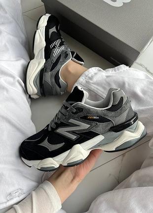 Кросівки new balance 9060 black grey white cordura  💧 вологозахист та термо ❄️  арт 4047