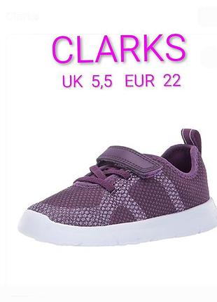 Кроссовки бренда clarks дышащий текстиль made in vietnam69 5.5 eur 22