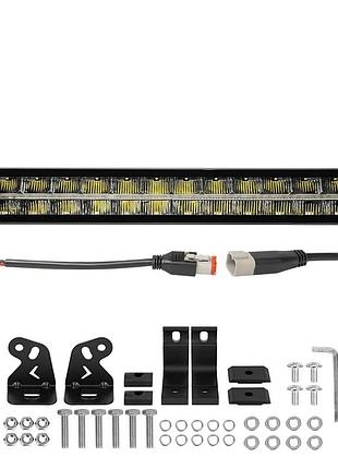 Світлодіодна балка (люстра) starlight sl-3322 дальнє світло white + drl 90w 10500lm 12/24v (57см)