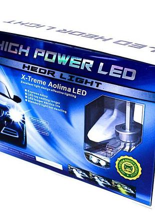 Комплект led ламп alllight s3 h11 50w 6500k 7000lm з пасивним охолодженням (philips technology)