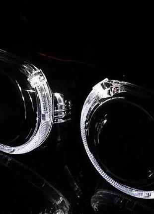 Ангельские глазки, накладки на линзы , маска sigma led cree g102 3" дюйма 70мм , ярко белые (комплект 2шт)