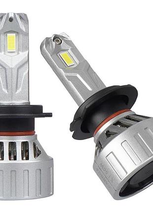 Штатные led лампы h7 светодиодные sigma x1 h7 яркости света 100w 5000k 12000lm белый 12v canbus