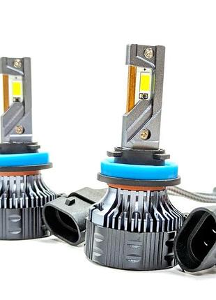 Комплект світлодіодних ламп r20 h11(h8/h9/h16) 100w canbus 6000k 12/24v