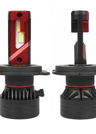 Штатные led лампы h4 светодиодные sigma x3 h4 яркости света 90w 5500k белый 12v canbus ближний дальний
