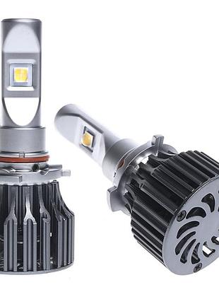 Штатные led лампы hb4 (9006) светодиодные ams extreme power-f 45w 3000k 12v обманка canbus желтый свет
