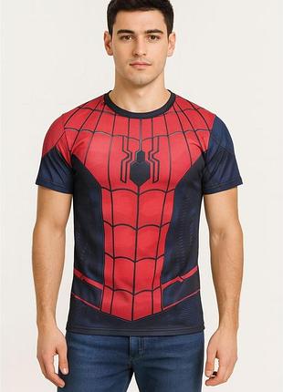 Компрессионная футболка человек-паук ⬩ рашгард spider-man jeccordi ⬩ красный xs
