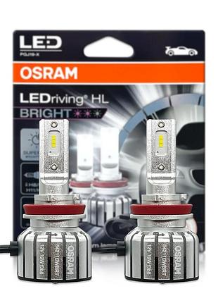 Комплект світлодіодних ламп osram 64211dwbrt-2hfb h8/h9/h11/h16 ledriving hl bright +300% 6000k 12v