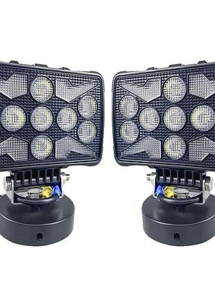 Комплект фар (2шт) led 40w противотуманная 12/24v. широкий луч, drl ходовые , стробоскоп 6500к, ip67