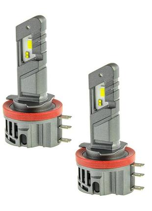 Светодиодные авто led лампы cyclone type-44 цоколь h15 5000k 12v 50w на комплект! 6700lm в штатные места!