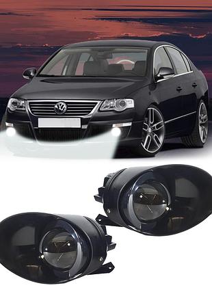 Лазерные противотуманные led volkswagen passat b6 3c (2005-2011) фары 60w 10000lm 5000k светотеневая граница пассат б6