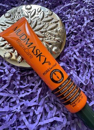 Унквльная сыворотка-праймер для безупречной кожи mudmasky mudmasky porefection® serum-infused primer, 30ml. франция