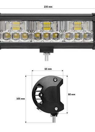 Светодиодная фара starlight jr-k-54w 12-24v combo