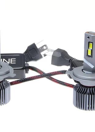 Комплект світлодіодних ламп qline ultra +200% h4 55w 6000k 12v (2 шт)