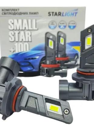 Штатные led лампы hb3 (9005) светодиодные starlight techstar +100% 50w 12v 5500k 8000lm