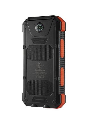 Умб powerbank із сонячною панеллю, повербанк квант sc17-2 20000mah