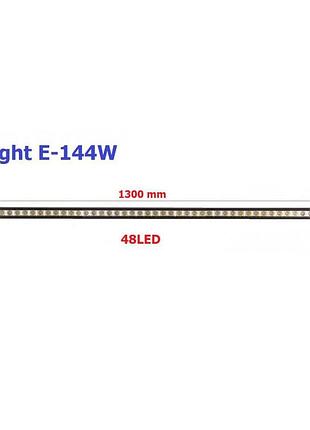 Светодиодная фара alllight e-144w однорядная 46chip osram 3535 spot 9-30v