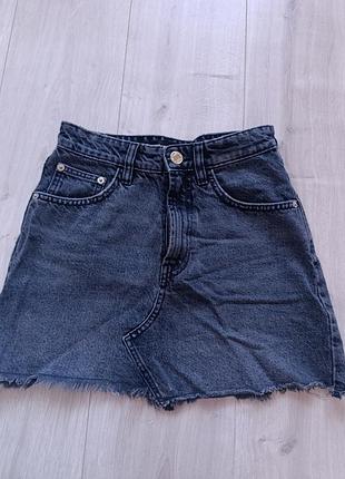 Джинсовая юбочка от zara размер хс