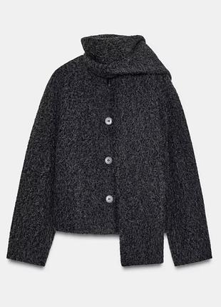 Новинка! мега стильна та практична куртка/пальто букле/бомбер zara.