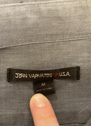 Рубашка мужская john varvatos серая slim fit3 фото