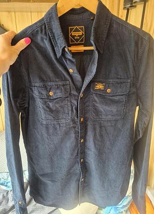 Рубашка, сорочка чоловіча вельветова superdry