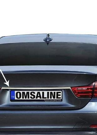 Накладка из нержавейки над номером для bmw 4 серия f32/f33/f36 2012-2020 гг