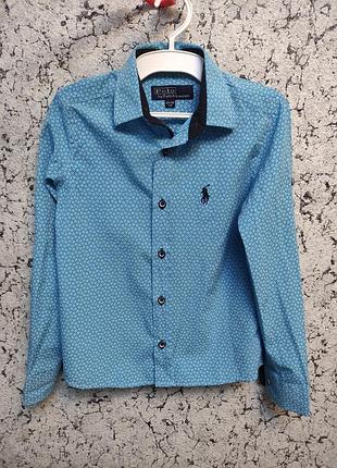 Рубашка рубашка polo ralph lauren 7-8 лет