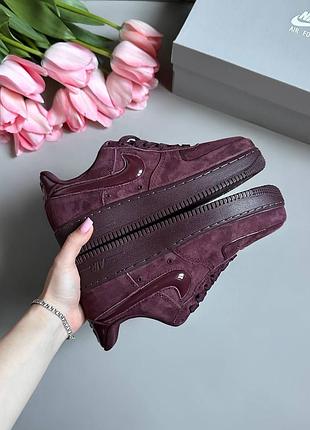 Nike air force low 1 '07 w burgundy crush