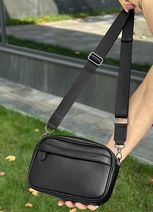 Чоловіча сумка pobedov delta чорна 6