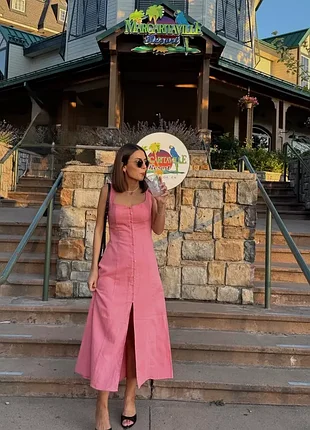 Неймовірна ляна сукня на гудзиках zara
