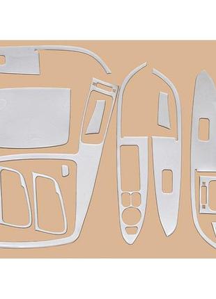 Накладки на панель приборов big алюминий для hyundai i-30 2007-2011 гг